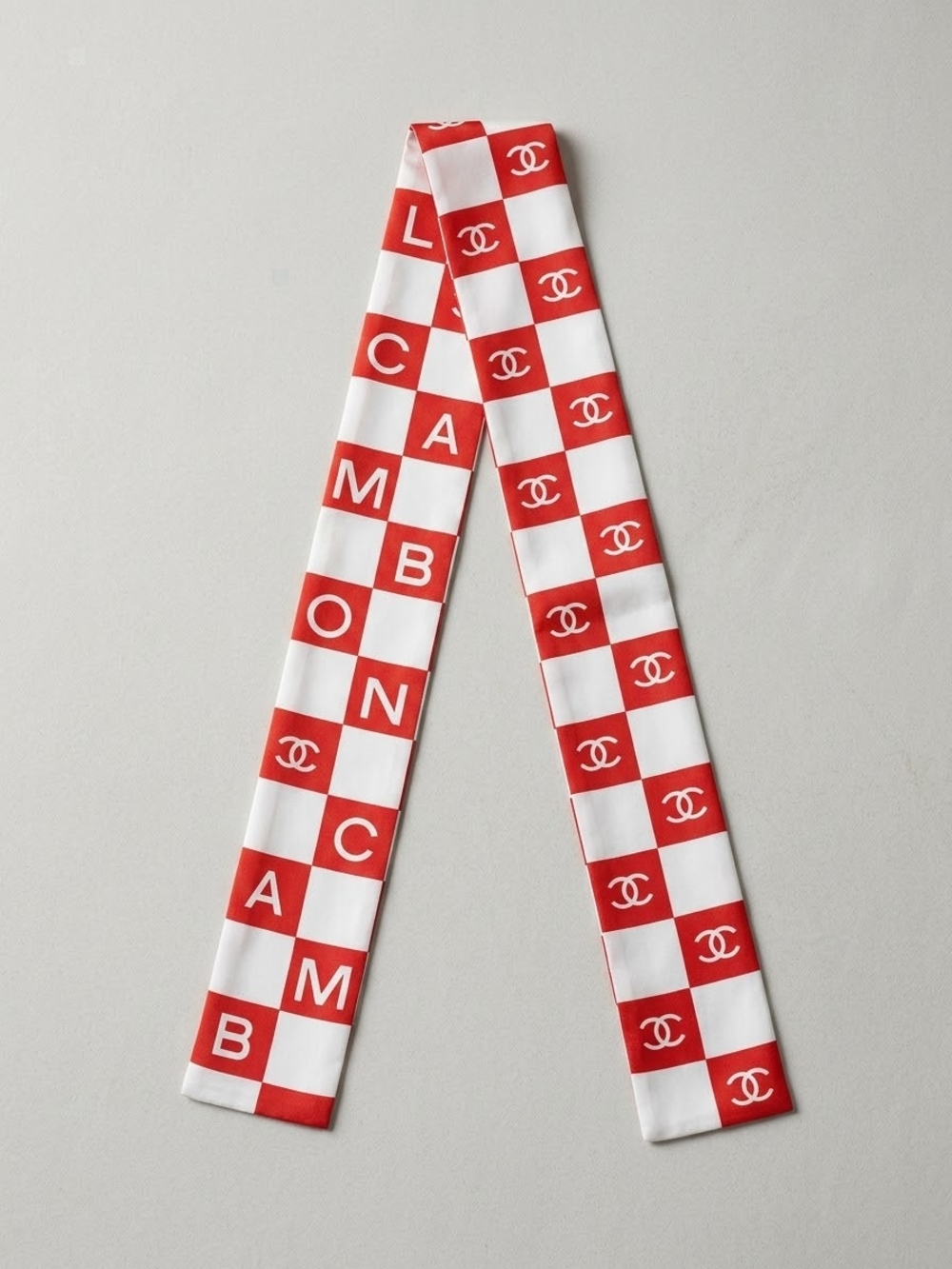 Brand NEW Red and White Checkered Twilly